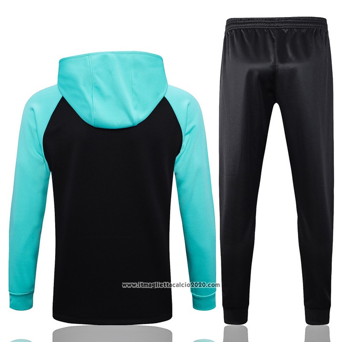 Tuta da Track con Capucha FC Barcellona 2022 2023 Blu e Nero